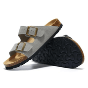 Sandália Masculina Fivela Dupla Saint James - Cinza
