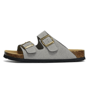 Sandália Masculina Fivela Dupla Saint James - Cinza