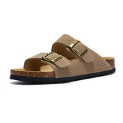 Sandália Masculina Fivela Dupla  Marrom Saint James 
