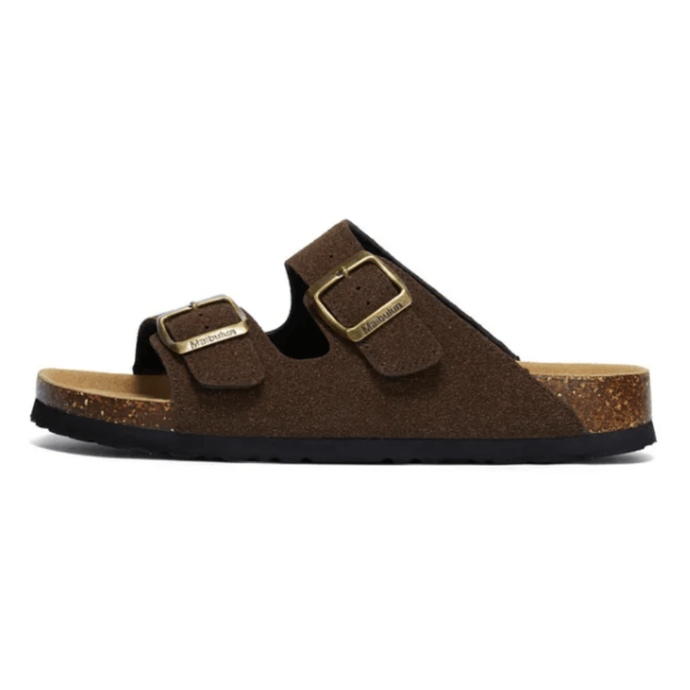 Sandália Masculina Fivela Dupla Marrom Escuro Saint James 