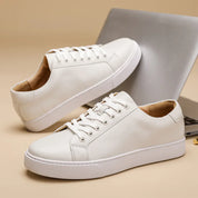 Sapato Social de Couro Branco Masculino Saint James