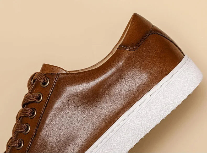 Sapato Social de Couro Marrom Masculino Saint James