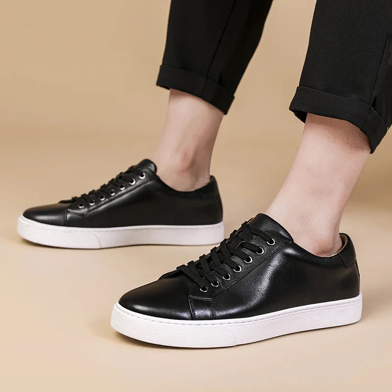 Sapato Social de Couro Preto Masculino Saint James