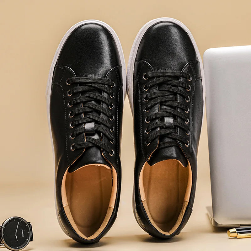 Sapato Social de Couro Preto Masculino Saint James