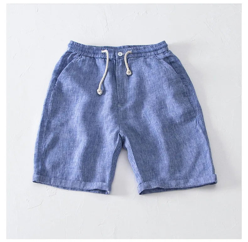 Short de Linho Masculino Praia Azul Saint James