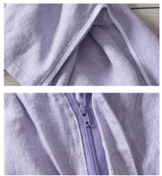 Short de Linho Masculino Praia Lilás Saint James